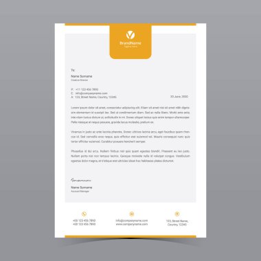 A4 Harf Başlığı Şablon Tasarımı