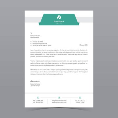 A4 Harf Başlığı Şablon Tasarımı