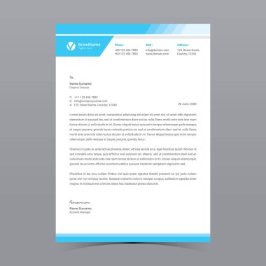 A4 Harf Başlığı Şablon Tasarımı