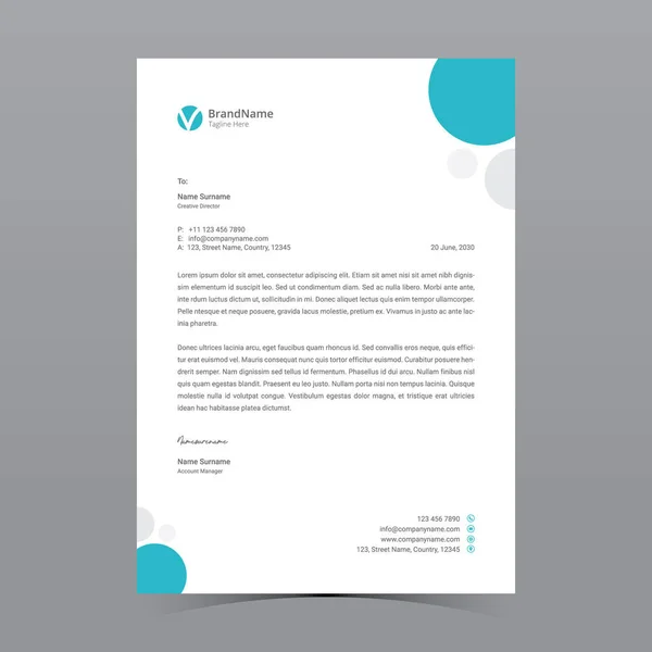 A4 Harf Başlığı Şablon Tasarımı