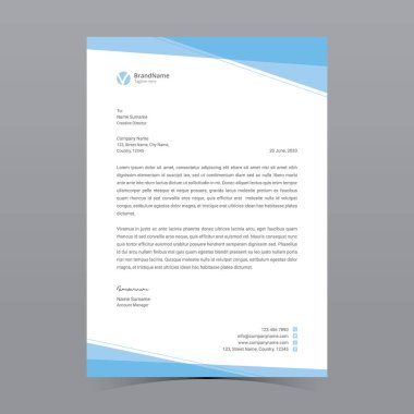 A4 Harf Başlığı Şablon Tasarımı