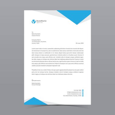 A4 Harf Başlığı Şablon Tasarımı