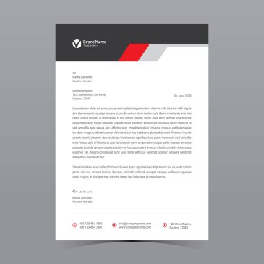 A4 Harf Başlığı Şablon Tasarımı