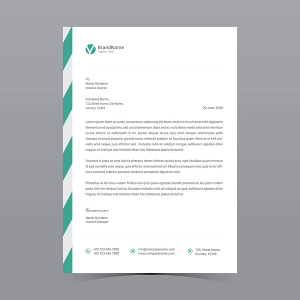 A4 Harf Başlığı Şablon Tasarımı