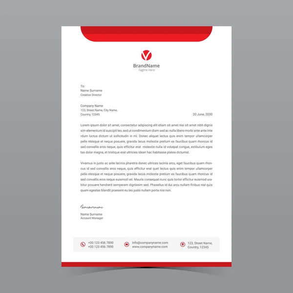 A4 Harf Başlığı Şablon Tasarımı