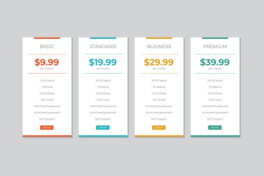 Fiyat Tablosu Şablon Tasarımı