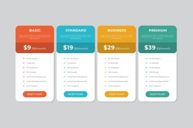 Fiyat Tablosu Şablon Tasarımı