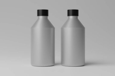3D Illustration. Boş Şişe Model