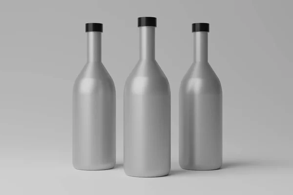 Illustration Blank Bottle Mockup — Stock Photo, Image