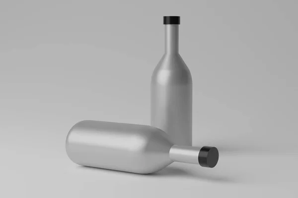 Illustratie Blanco Fles Mockup — Stockfoto