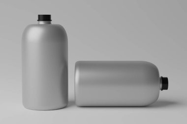3D Illustration. Boş Şişe Model