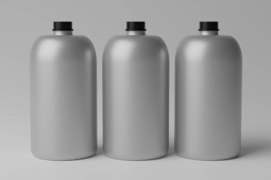 3D Illustration. Boş Şişe Model