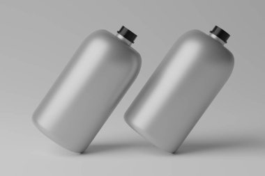 3D Illustration. Boş Şişe Model