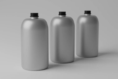 3D Illustration. Boş Şişe Model
