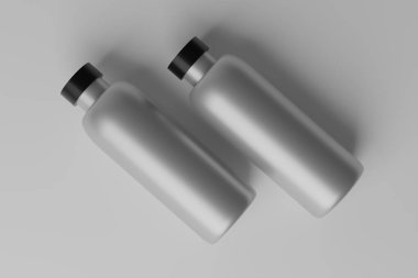 3D Illustration. Boş Şişe Model