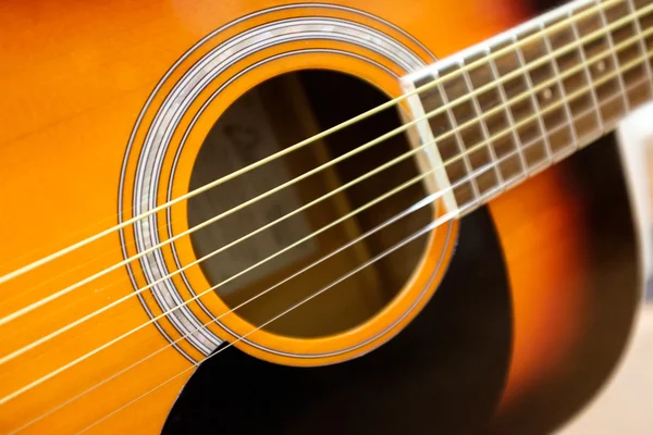 Acoustic wooden guitar Stock Picture