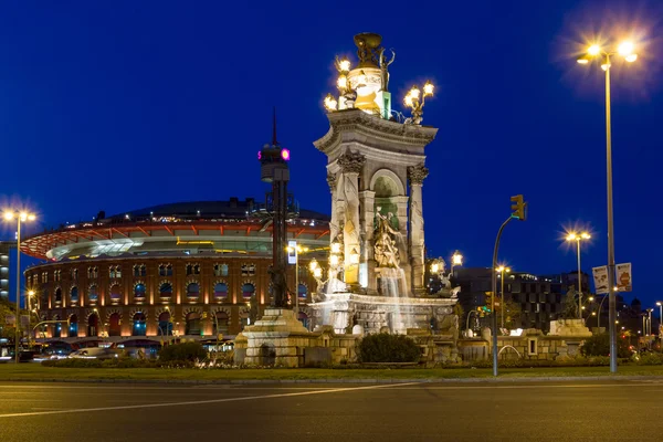 Blue hour in Barcelona — Stock Photo, Image