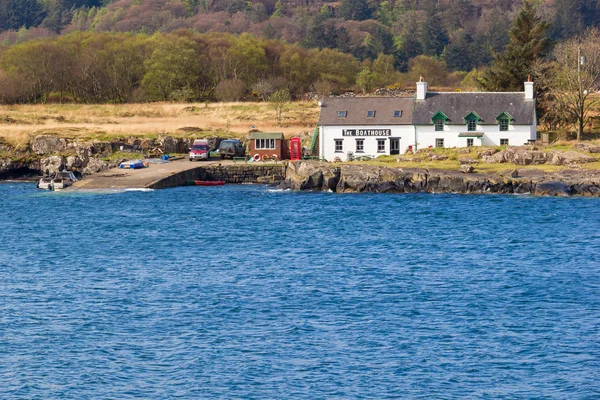 Boathouse restaurante en el costo oeste de Mull Imágenes De Stock Sin Royalties Gratis