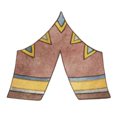 Çocuk oyuncakları illüstrasyonu. Çocukların suluboya oyuncakları. Güzel takı. Çizgi film bebeği.