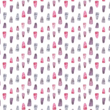 Damlaları, noktaları, basit şekilli çocuk desenleri olan soyut sembolik desenler. Basit Terrazzo deseni.