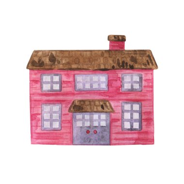 - Eve. Suluboya çizim. Düğün teması. Tatil dekorasyonu.