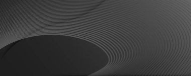 Siyah Dijital Arkaplan. 3D elementleri akış. Geçerli 