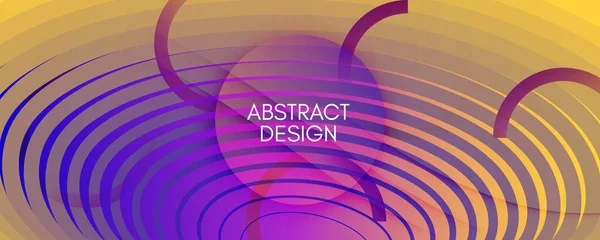 Fluid Abstract. Flow Landing Page. 3d Shapes — Stock Vector
