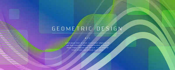 Stroom Geometrische Samenvatting. Curve dynamische vormen — Stockvector