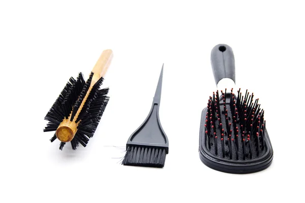Different Hairbrush Stock Photo