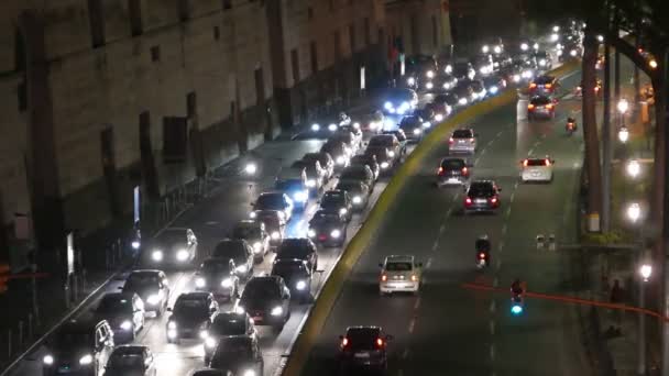 Yoğun trafik görünümü — Stok video