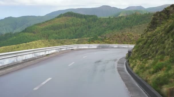 A Ride to Volcanic Creek on Azores Island — Stock Video