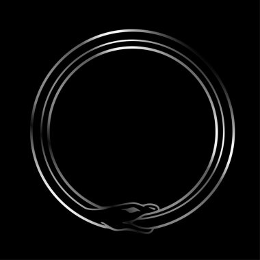 Ouroboros yılanının sembolü.