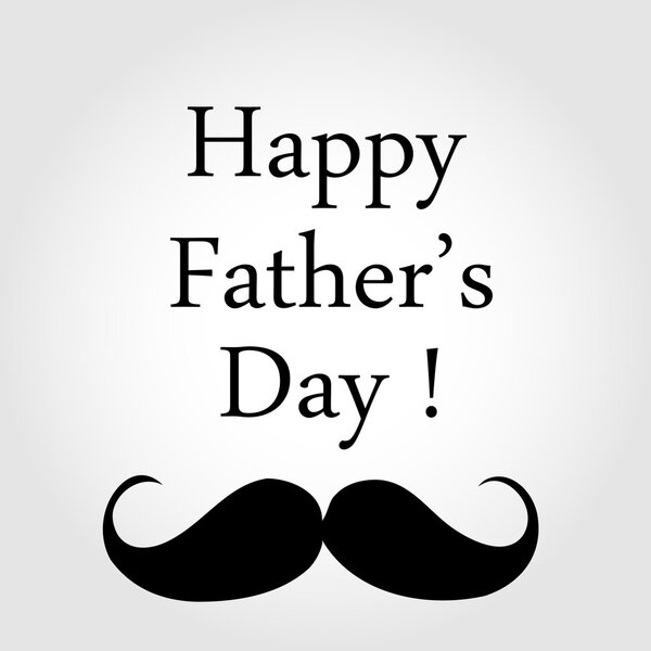 Happy fathers day ecard with mustache