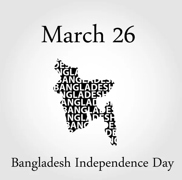 Bangladesch Unabhängigkeitstag - 26. März — Stockvektor