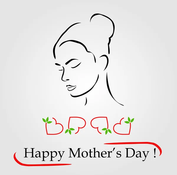 Счастливая открытка на день матери — стоковый вектор