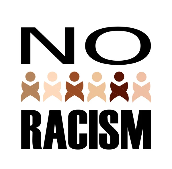 Stop Racism- gráfico para mostrar unidad — Vector de stock