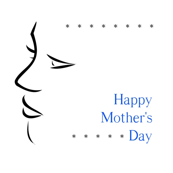 Carte Happy Mothers Day — Image vectorielle