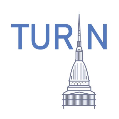 Turin İtalya 'sında Köstebek Antonelliana sinagog tarihi binası