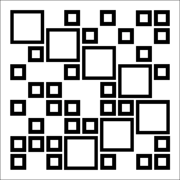 Composición abstracta con cuadrados - elemento de diseño arquitectónico abstracto — Vector de stock