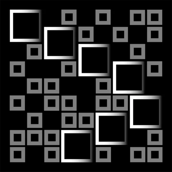 Composição abstrata com squares- elemento de design arquitetônico abstrato — Vetor de Stock