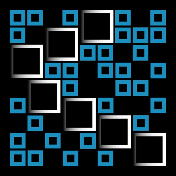 Abstraktní kompozice se čtvercovo-architektonickým designovým prvkem — Stockový vektor