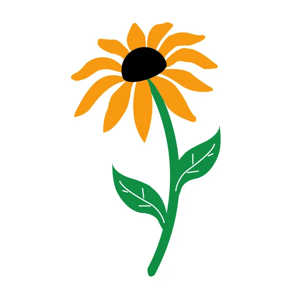 孤立的向日葵 — 图库矢量图片