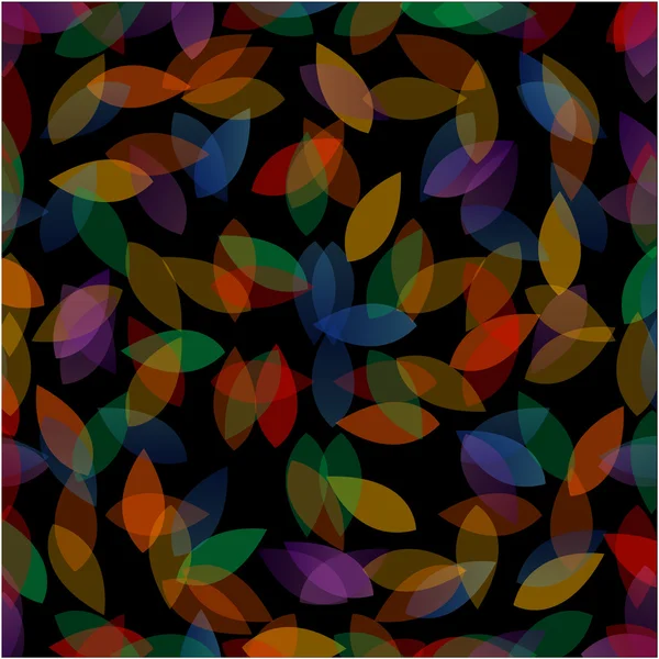 Regenbogen farbigen Hintergrund mit Blättern — Stockvektor