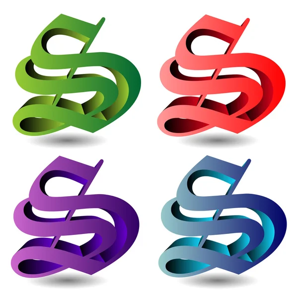 S logotyp — Stock vektor
