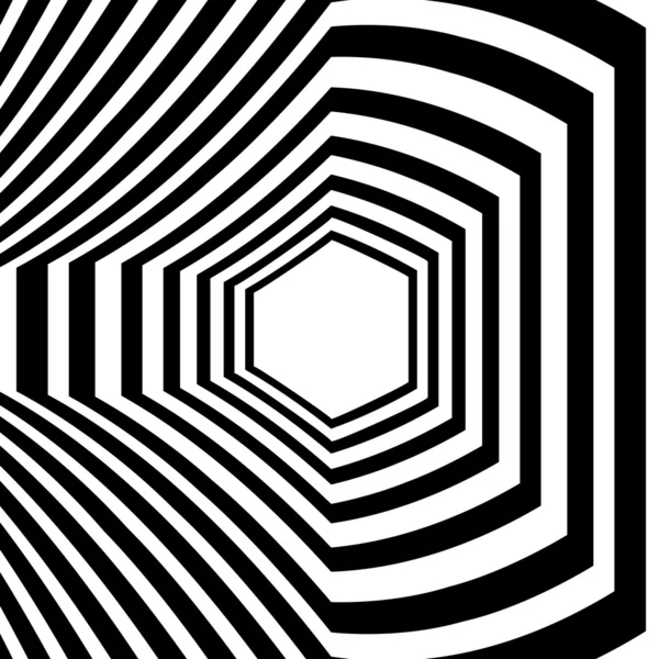 Soyut çizgili optik illüzyon