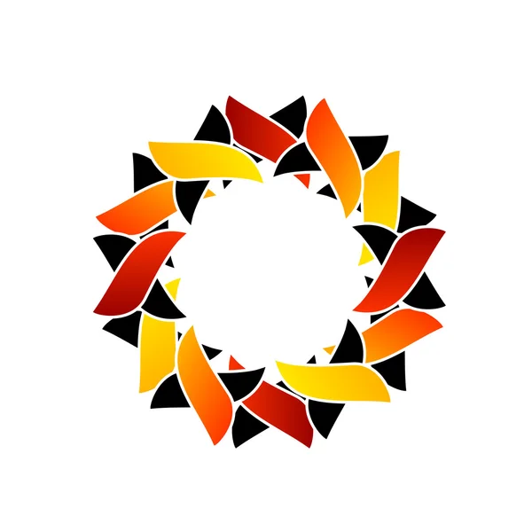Květinový design prvek nebo logo pro použití na webu — Stockový vektor