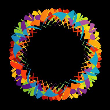 Renkli web tasarım öğesi