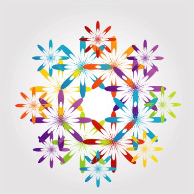 Bağbozumu Victorian çiçek desen veya tasarım öğesi