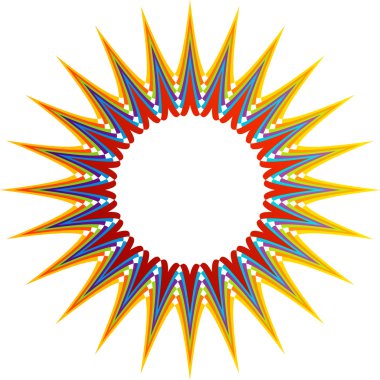 Web için fraktal tasarım ögesi veya afişi