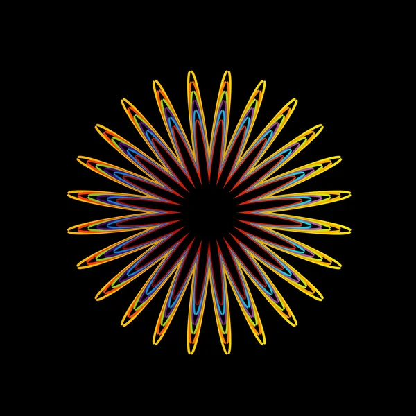 Fraktales Designelement oder Banner für das Web — Stockvektor